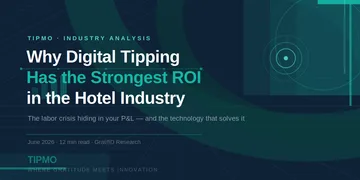 Title card: Why Digital Tipping Has the Strongest ROI in the Hotel Industry — the labor crisis hiding in your P&L, and the technology that solves it